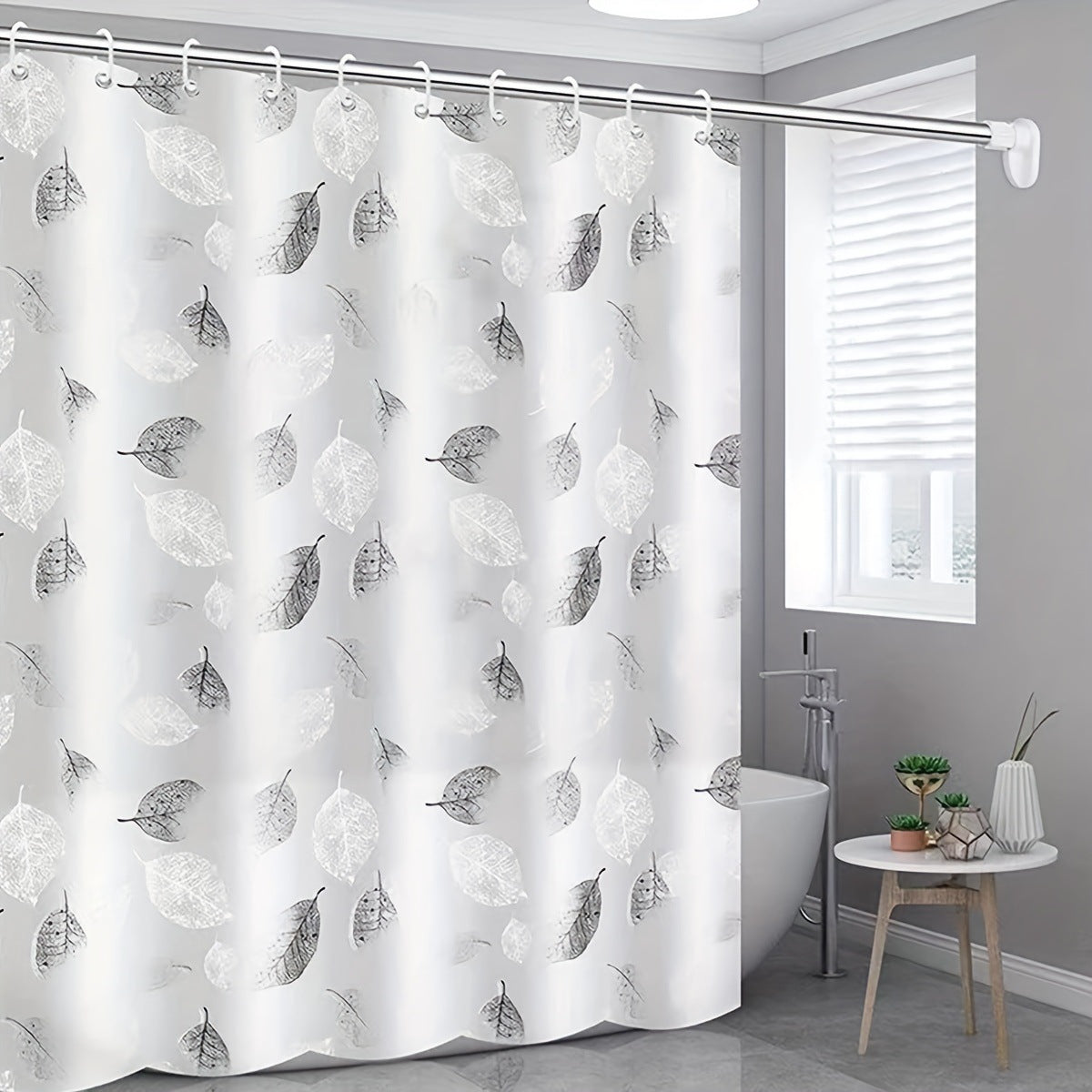 Bathroom partition curtain