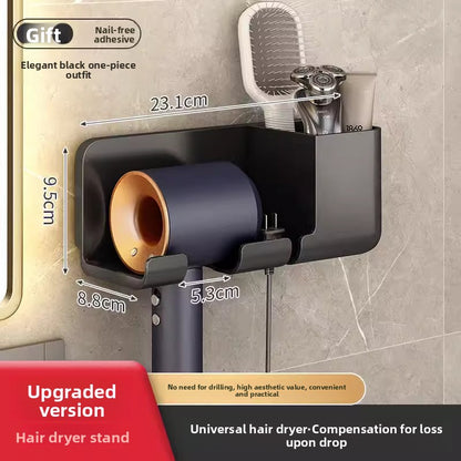 Wall Mounted Hair Dryer Holder
