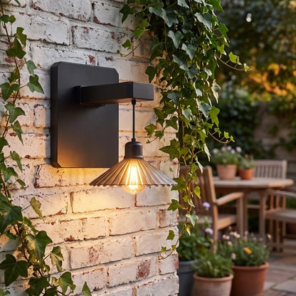 Solar Outdoor Wall Lamp Retro Light